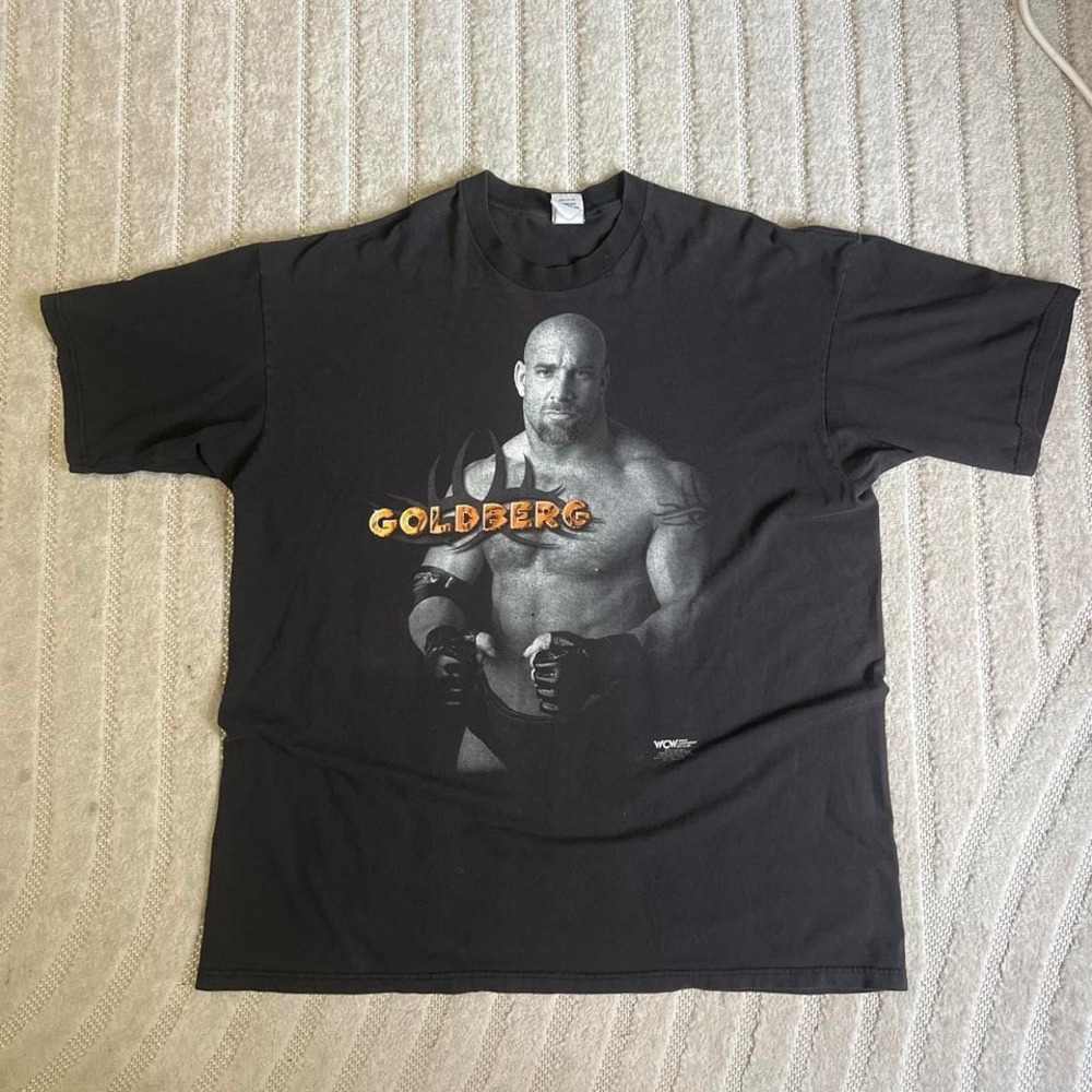 VTG 1998 Goldberg black WWE wrestling t-shirt Size XL Streetwear Punk Party
